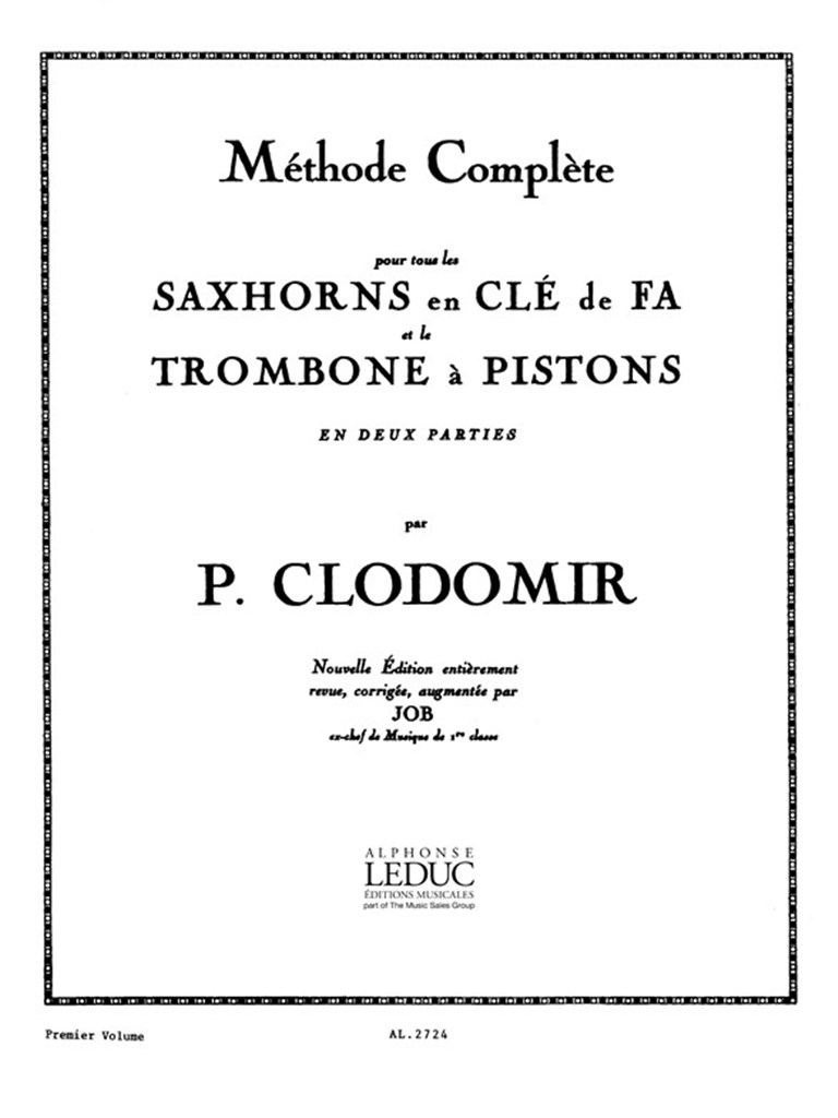 Complete Method For All Saxhorns In F And Trombone
