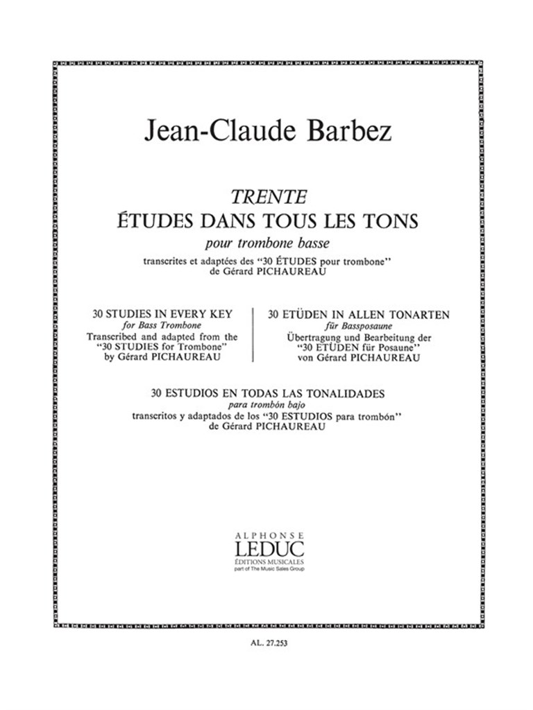30 Etudes Dans Tous Les Tons