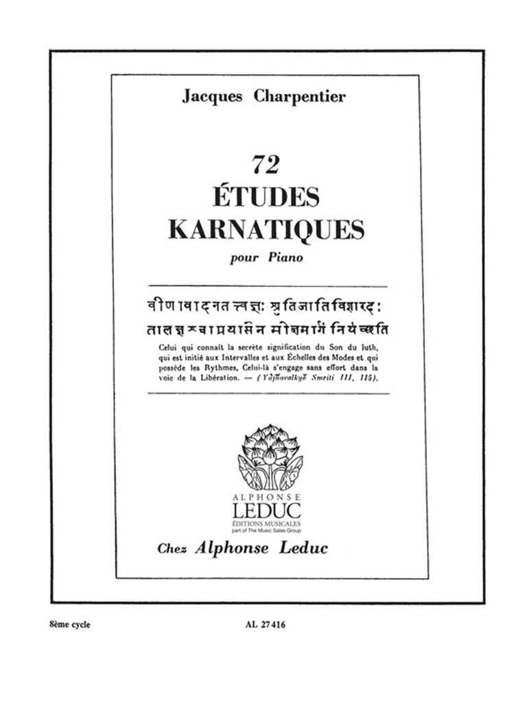 75 Etudes Karnatiques Cycle 08