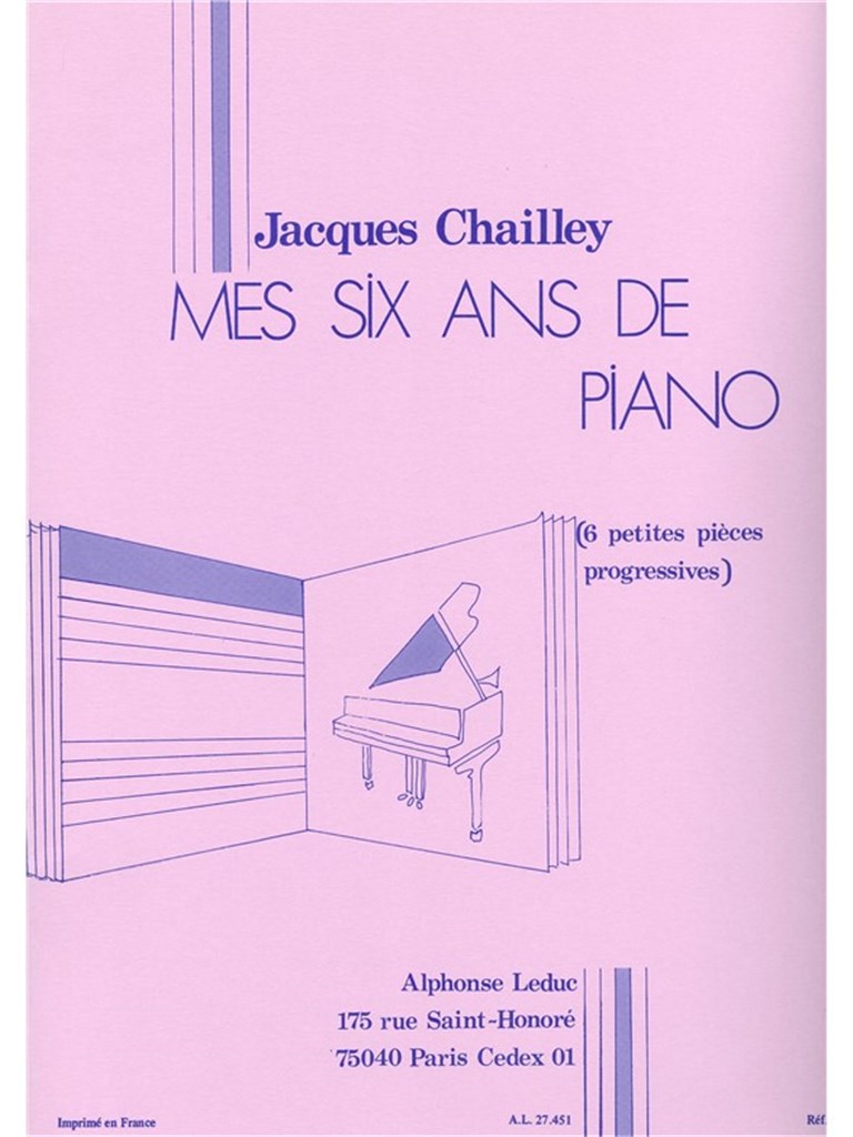 Mes 6 Ans De Piano -6 Petites