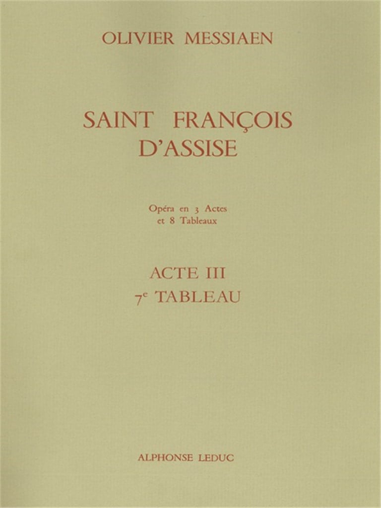 Saint Francis of Assisi -Act III, 7. Les stigmates