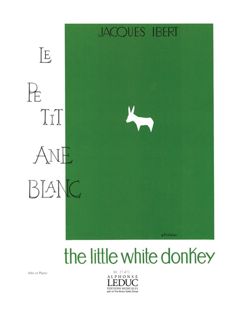 Ibert Little White Donkey Vla/Pf Bk