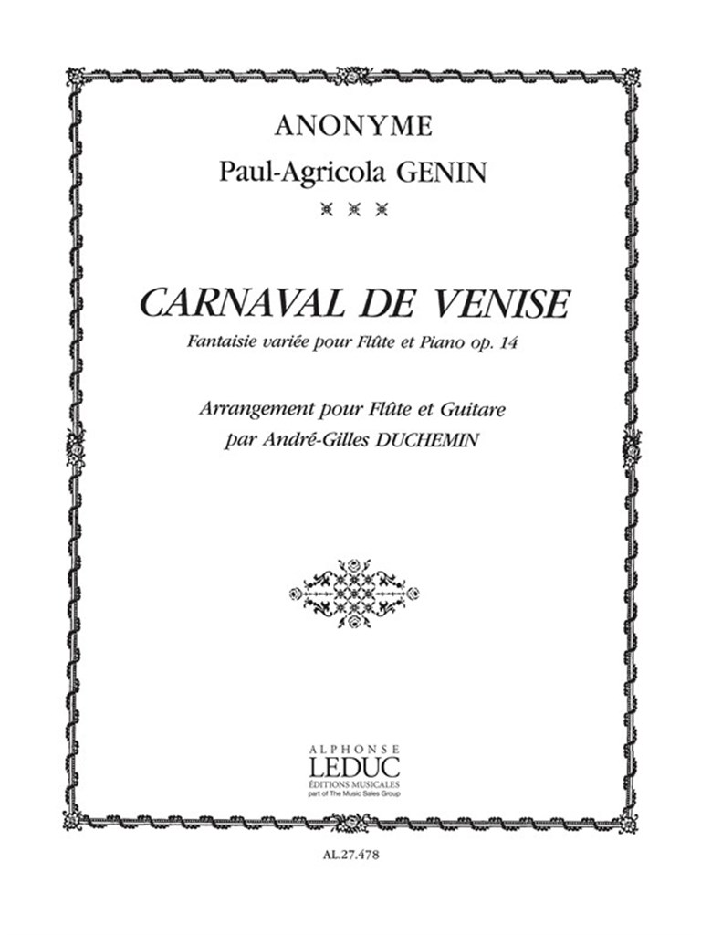 Carnaval De Venise Op.14