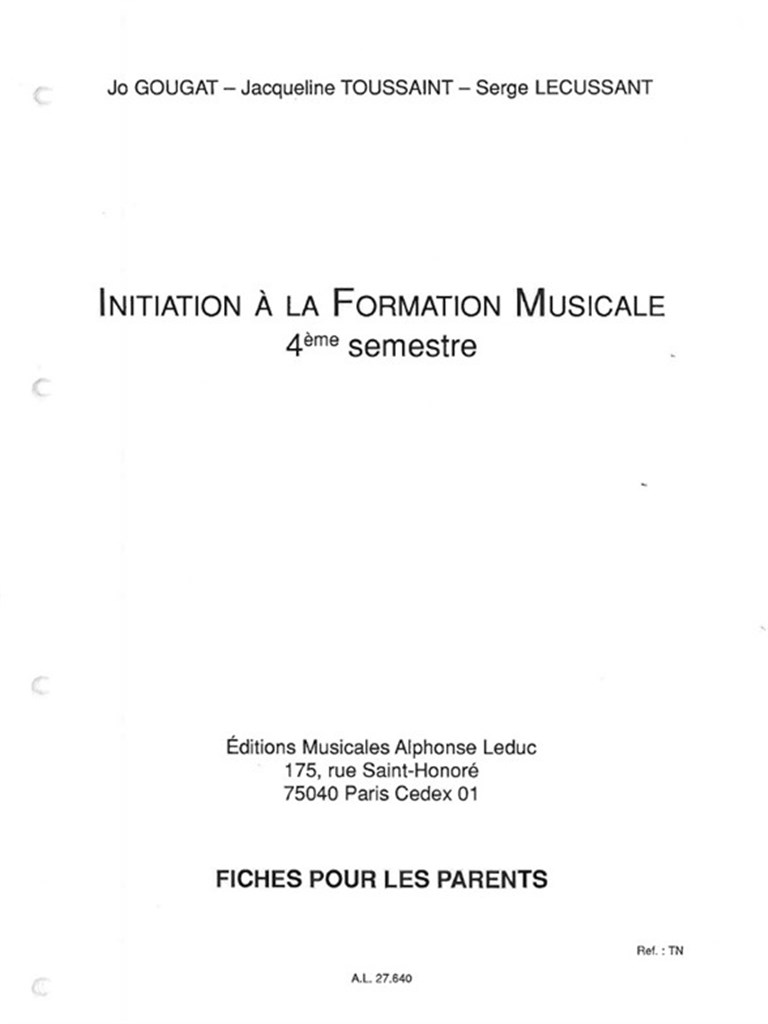 Fiches Pedagogiques Parents No.4 Le Complet