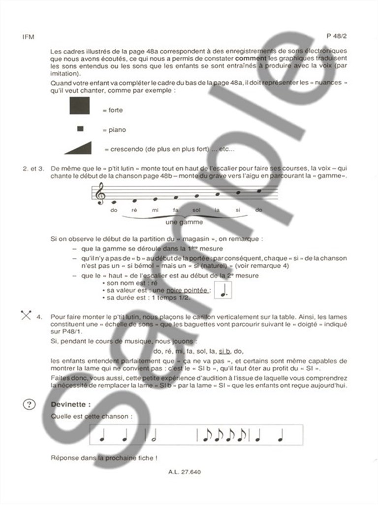 Fiches Pedagogiques Parents No.4 Le Complet