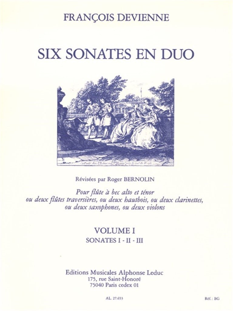 François Devienne: 6 Sonates en Duo Vol.1