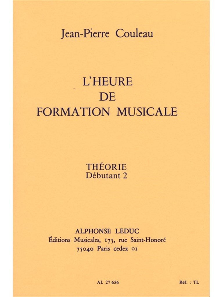 Heure De Formation Musicale Debutant 2 Theorie