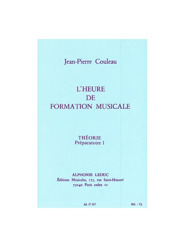 Heure de Formation Musicale Preparatoire 1 Theorie