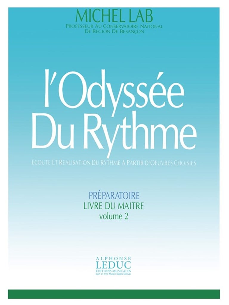Odyssee Du Rythme v 2 Preparatoire Livre Du Maitre