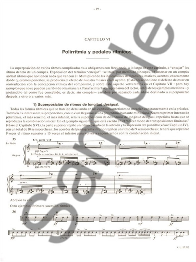 Olivier Messiaen: Tecnica de Mi Lenguaje Musical