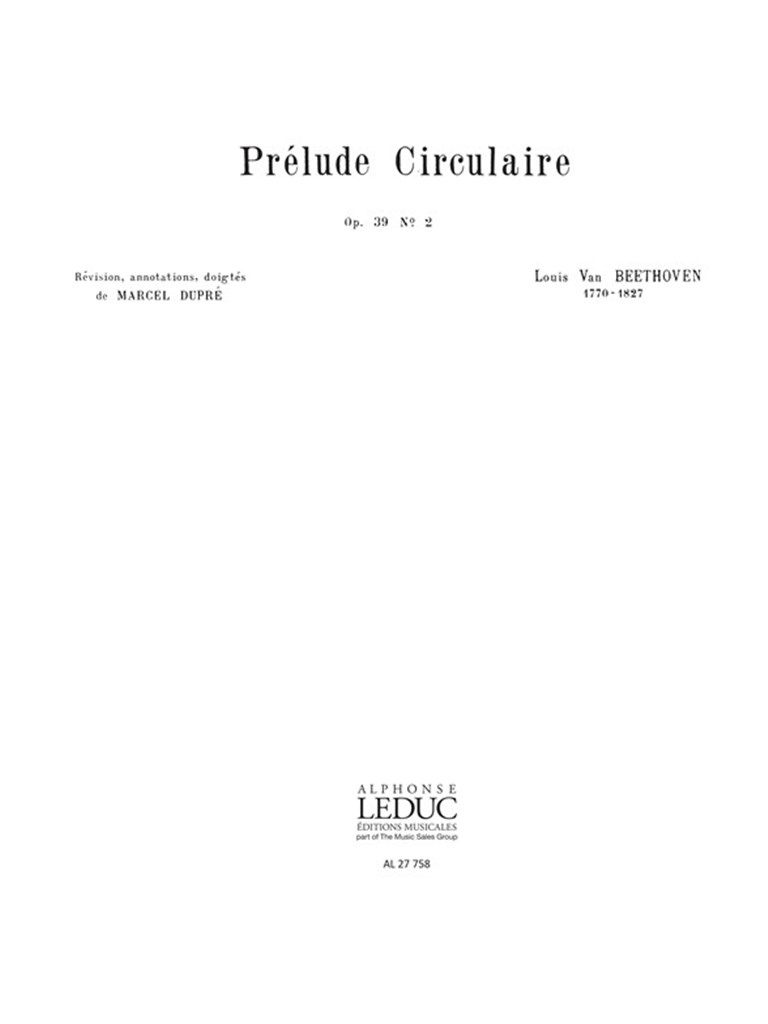 Prelude Circulaire/Op39 N02