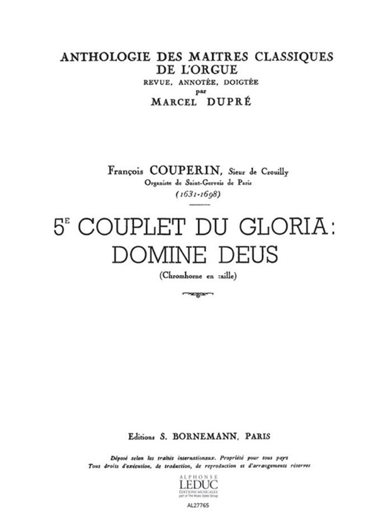 Gloria:Couplet N05:Domine Deus