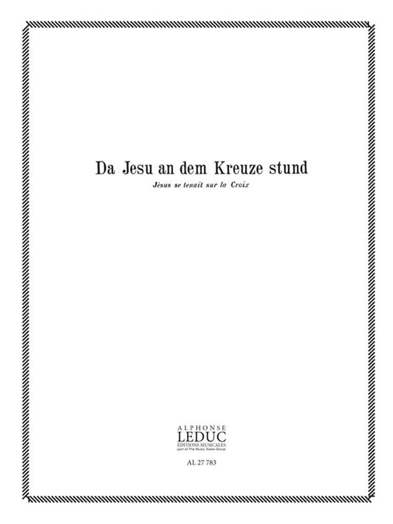 Choral:Da Jesu An Dem Kreuze