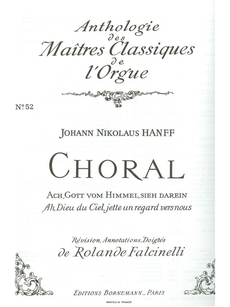 Choral:Ach Gott Vom Himmel Sie