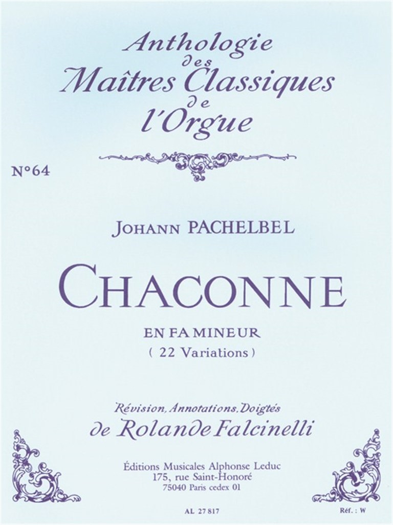 Chaconne En Fa Mineur (22 Variations) No. 64
