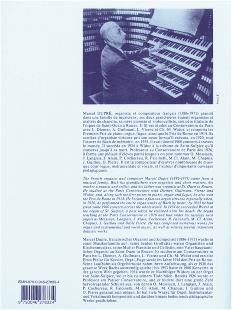 Marcel Dupre: Prelude et Fugue In A-Flat Major