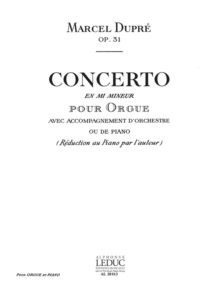 Concerto En Mi Mineur Op31