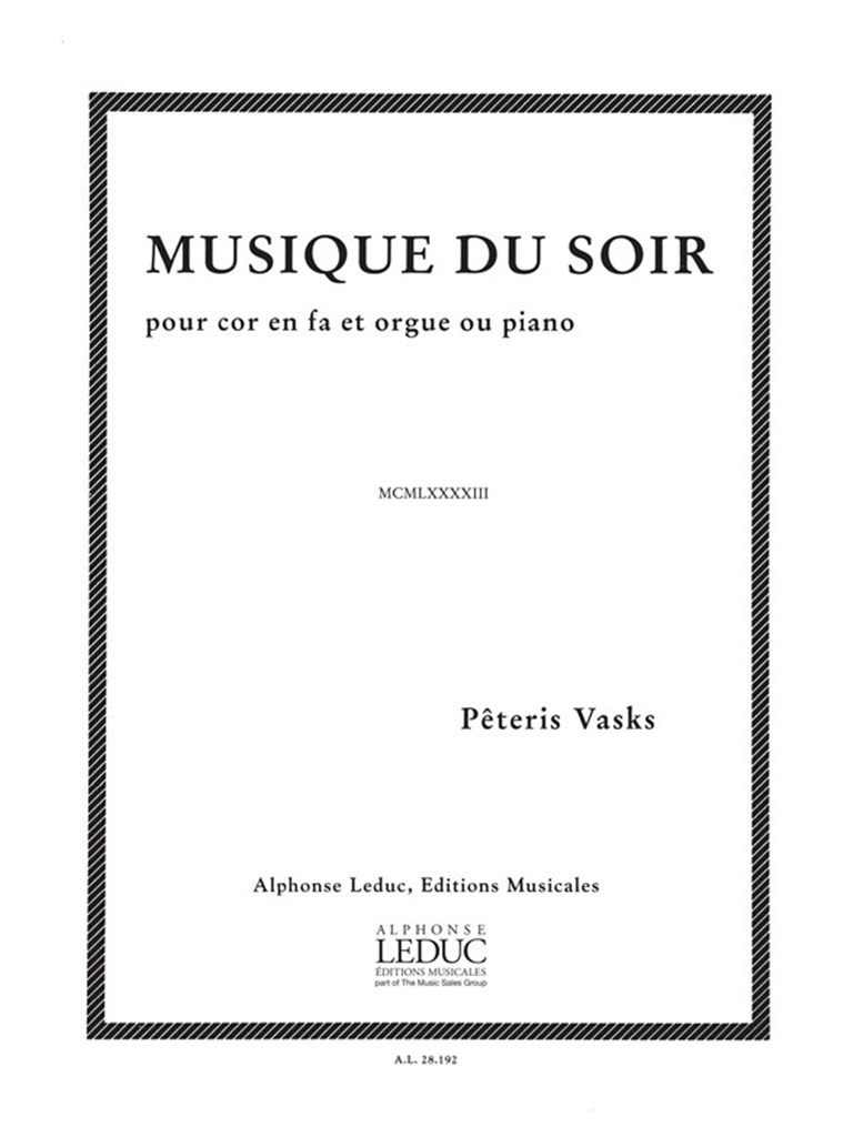 Pêteris Vasks: Musique du Soir