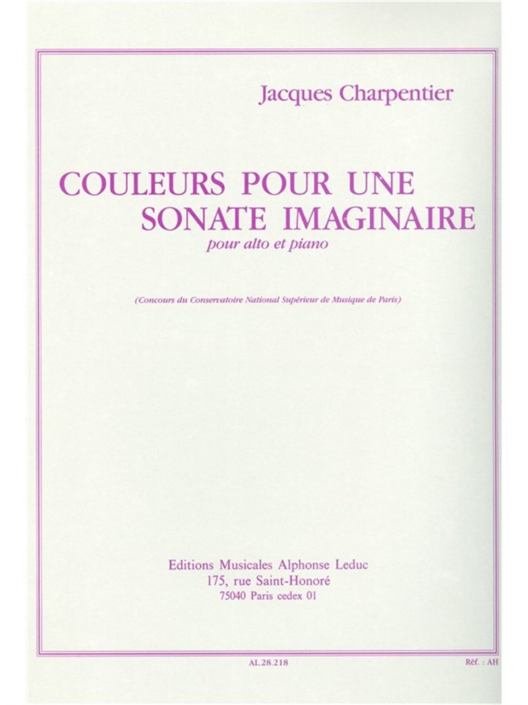 Couleurs Pour Une Sonate Imagina