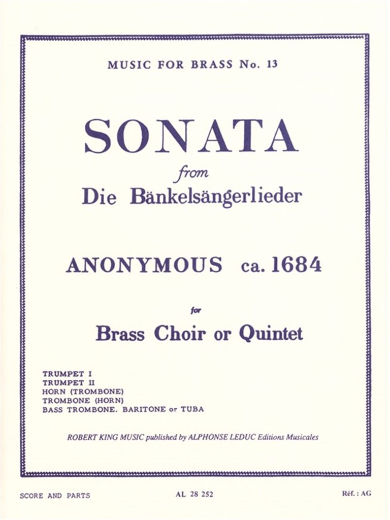 Sonata From "Die Bankelsangerlieder"