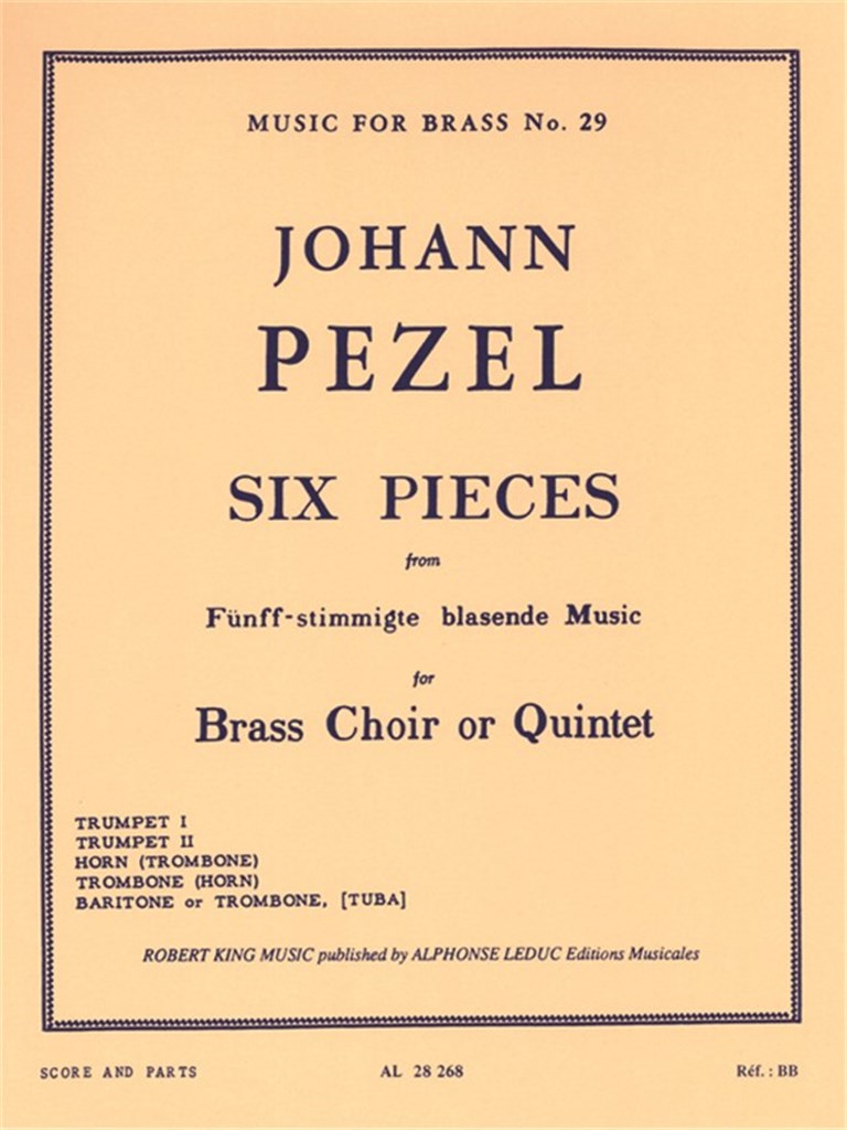 6 Pieces-5 Part Brass Music