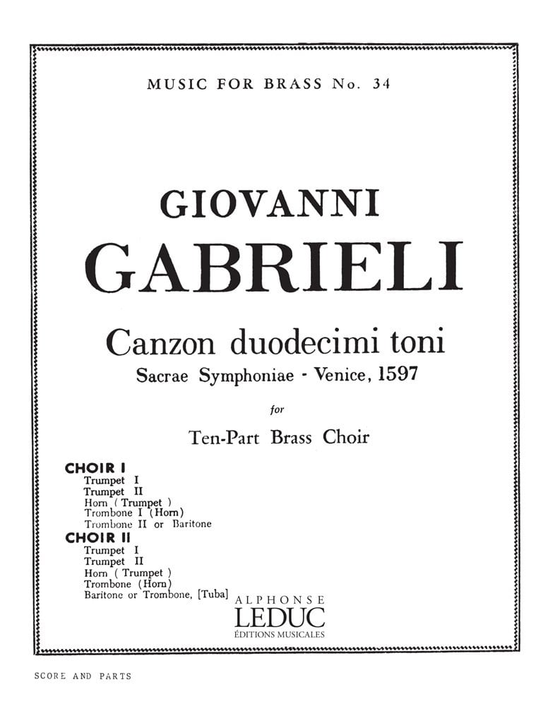Canzon Duodecimi Toni