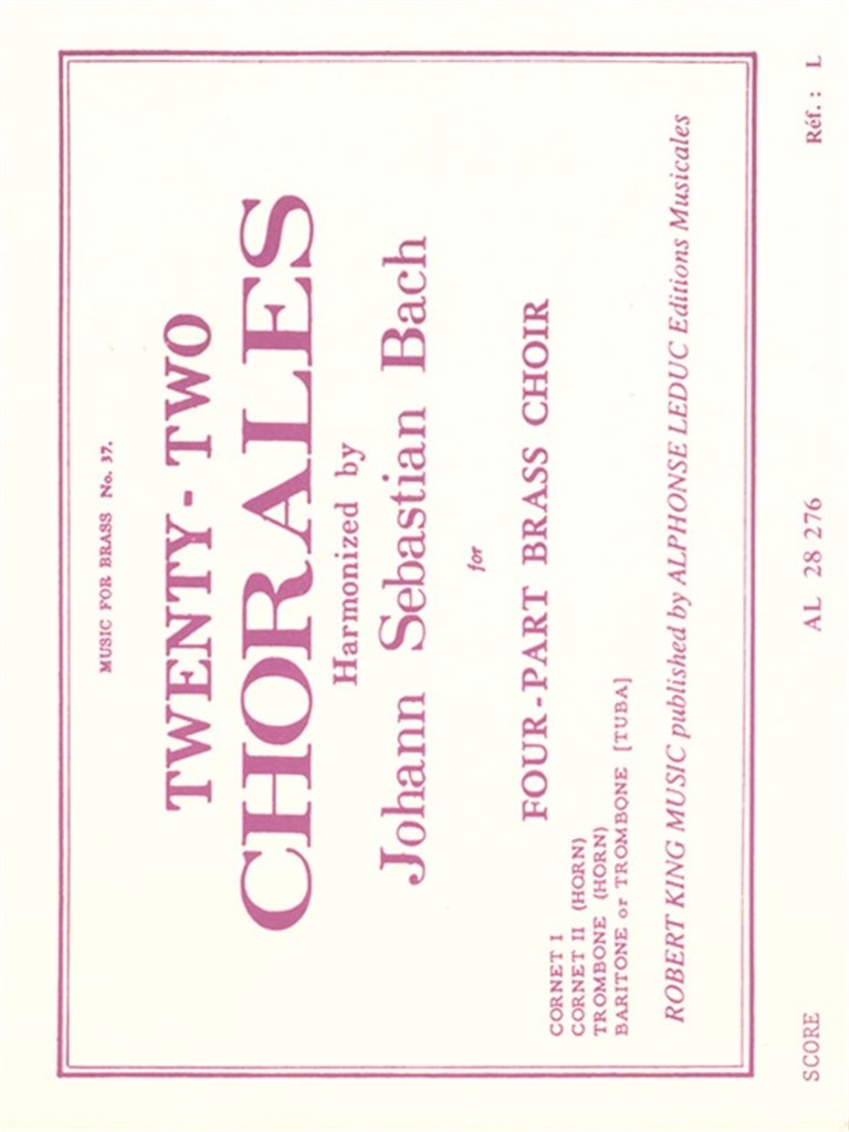 22 Chorals (Quartet-Brass)