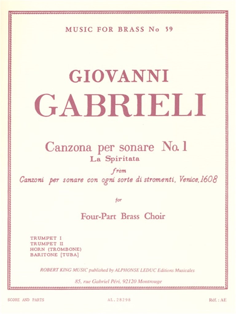 Canzona Per Sonare 1 & 2