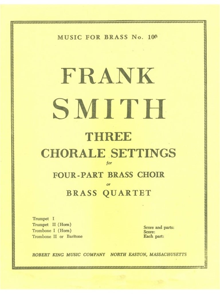 3 Chorale Settings