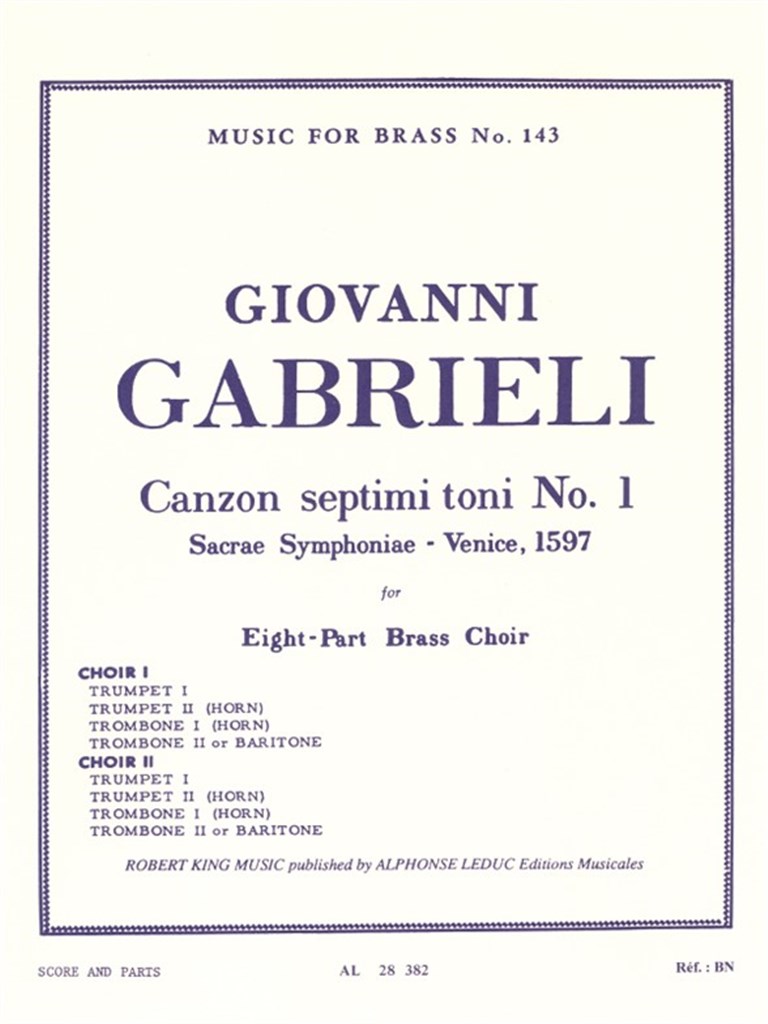 Canzon septimi toni No. 1