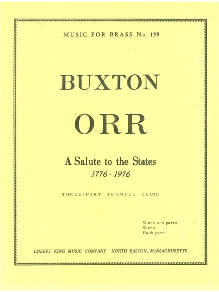 Buxton Orr: Salute to the States