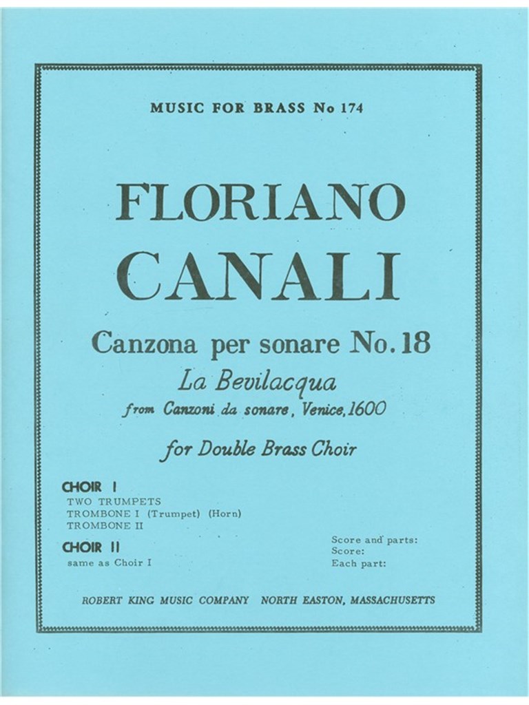 Canzona Per Sonare N018