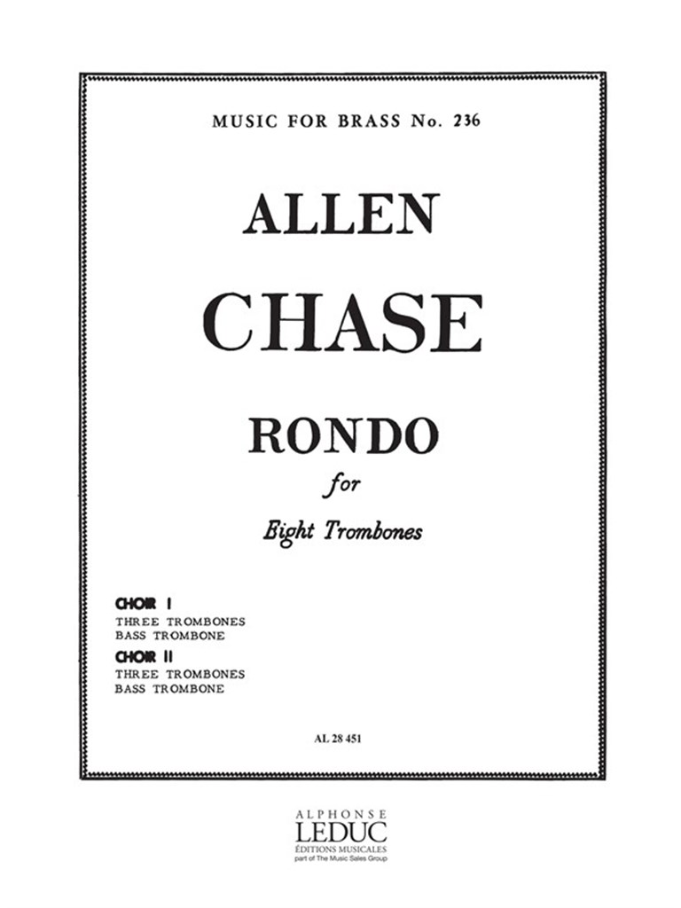 Chase Rondo Mfb236 8 Trombones Score & Parts