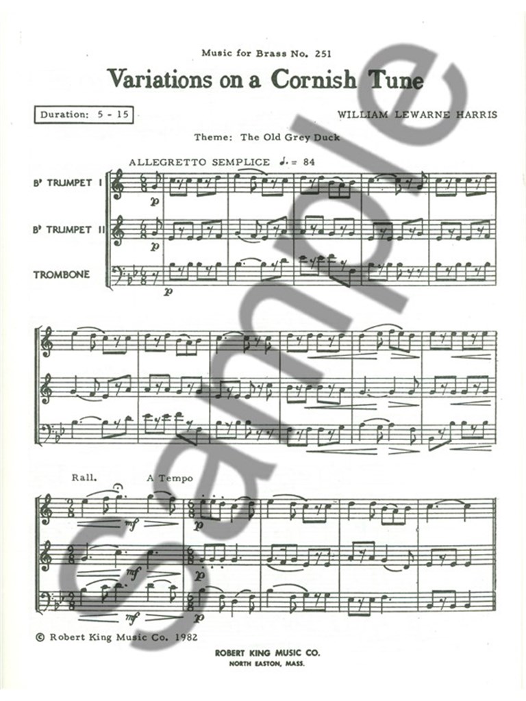 Variations On A Cornish Tune