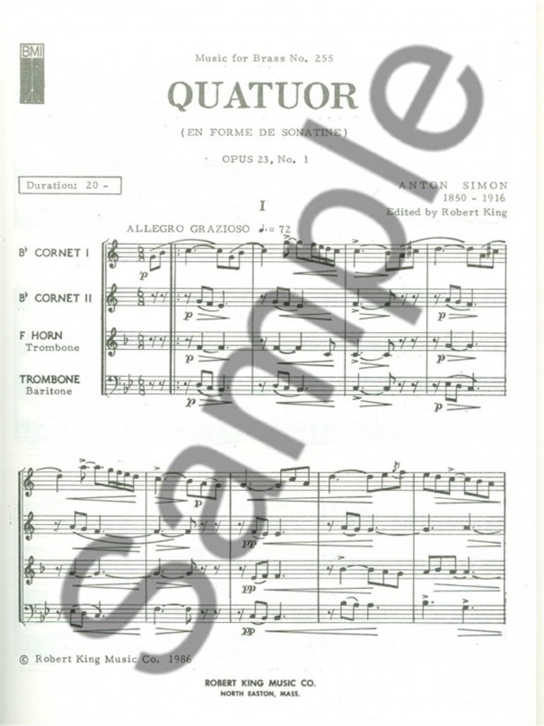 Quatuor Op21/N01