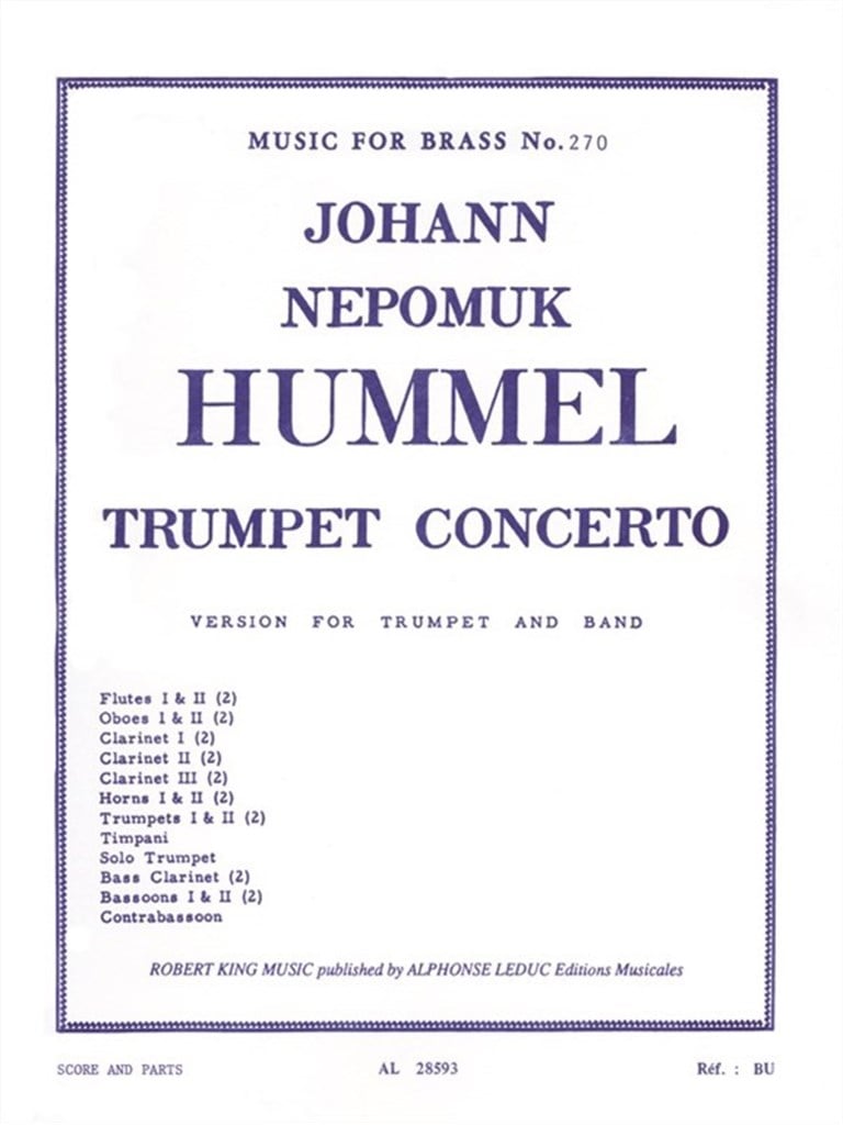 Johann Nepomuk Hummel: Trumpet Concerto
