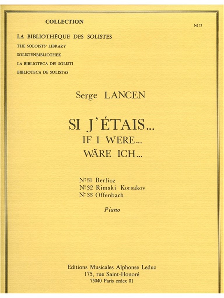 Si J'Etais -N031 Berlioz/N032