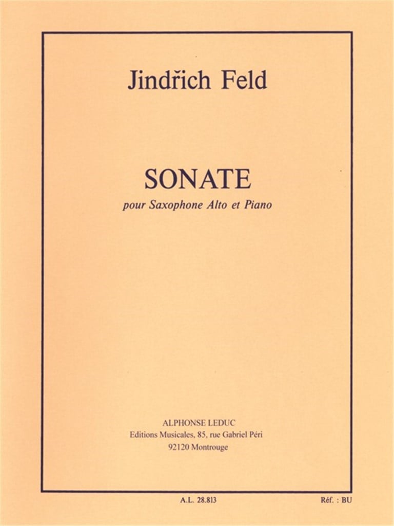 Sonata for Alto Saxophone and Piano