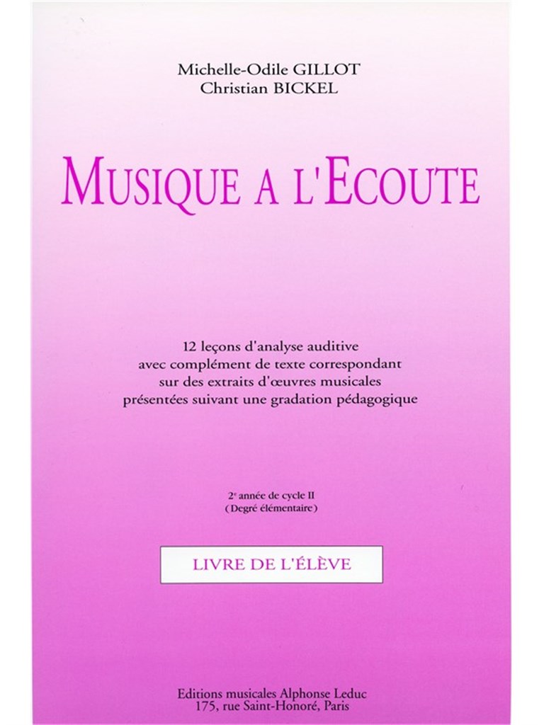 Musique a lEcoute - Cycle Initiation