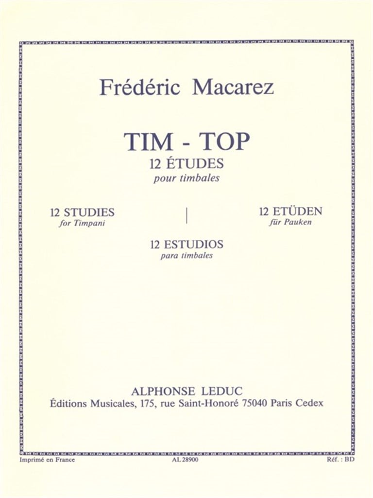 Tim-Top -12 Etudes