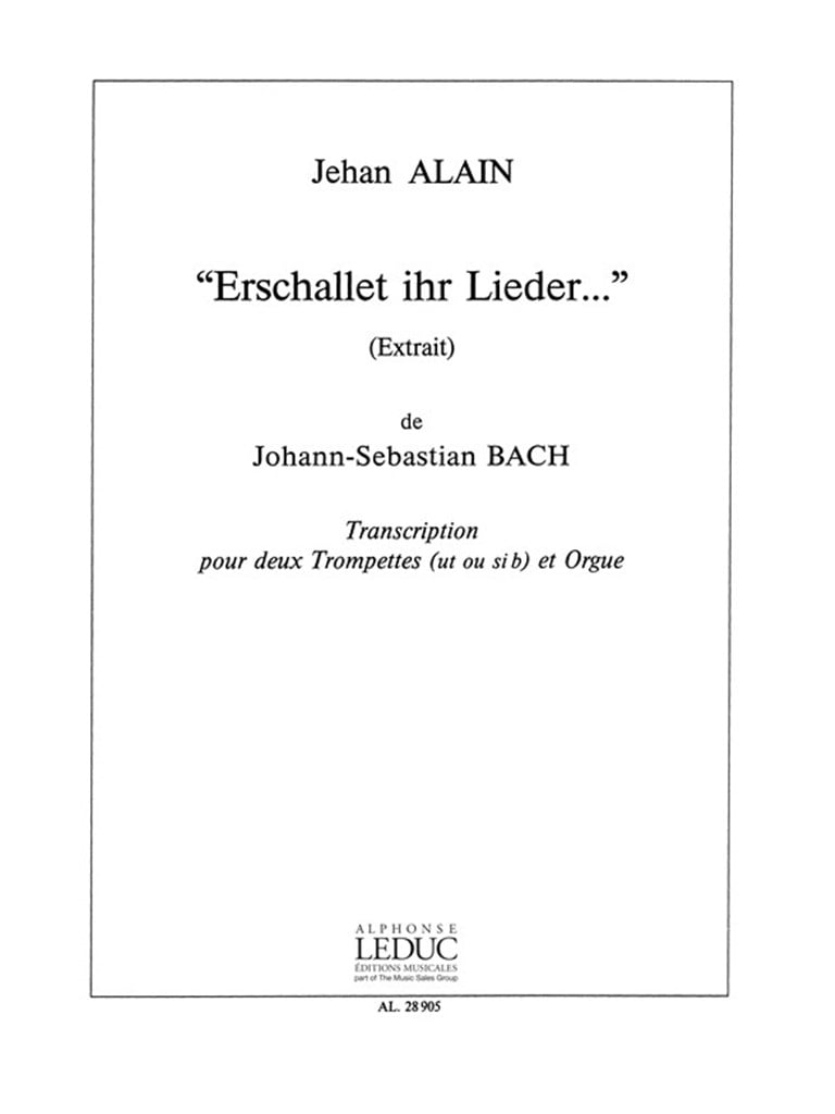 Erschallet Ihr Lieder
