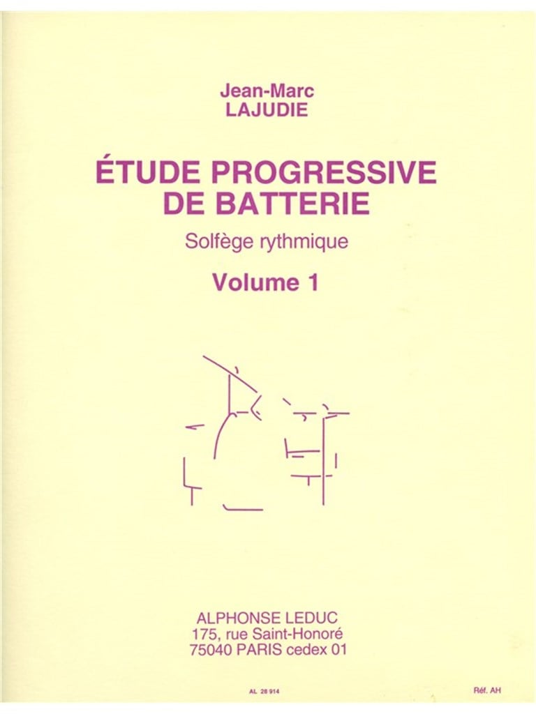Etude Progressive De Batterie - Solfège 1