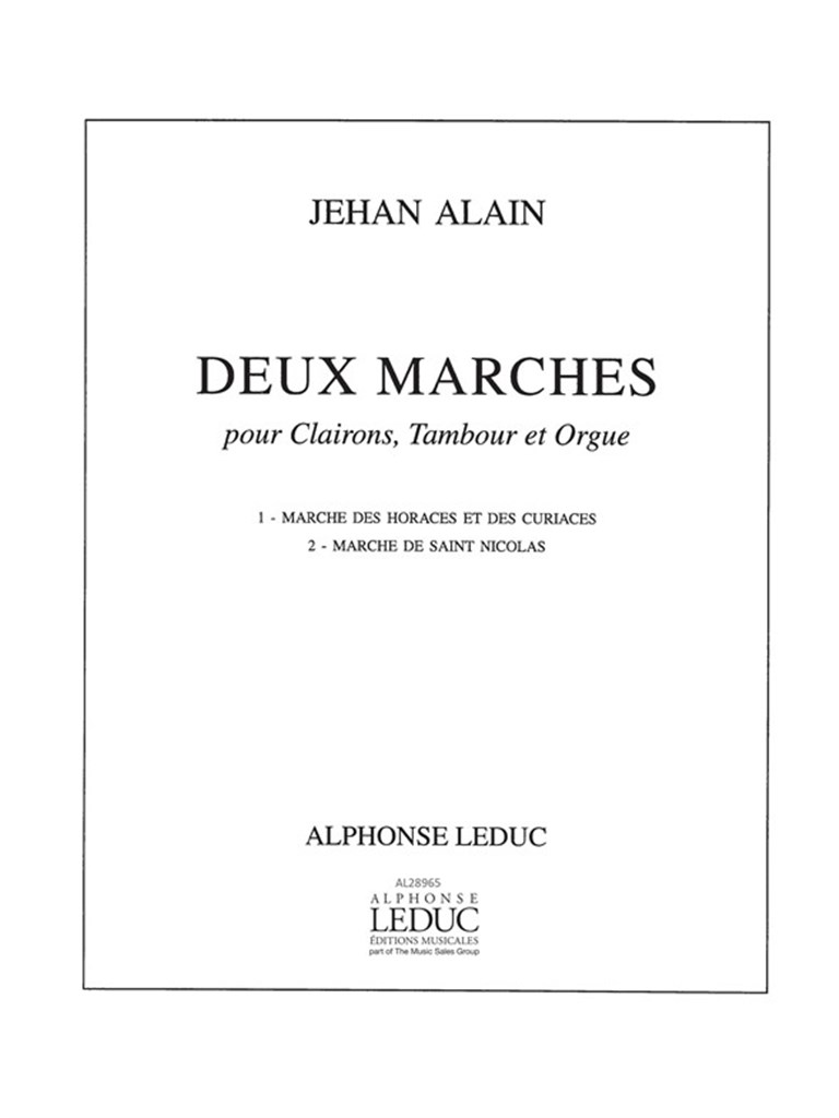 Jehan Ariste Alain: 2 Marches