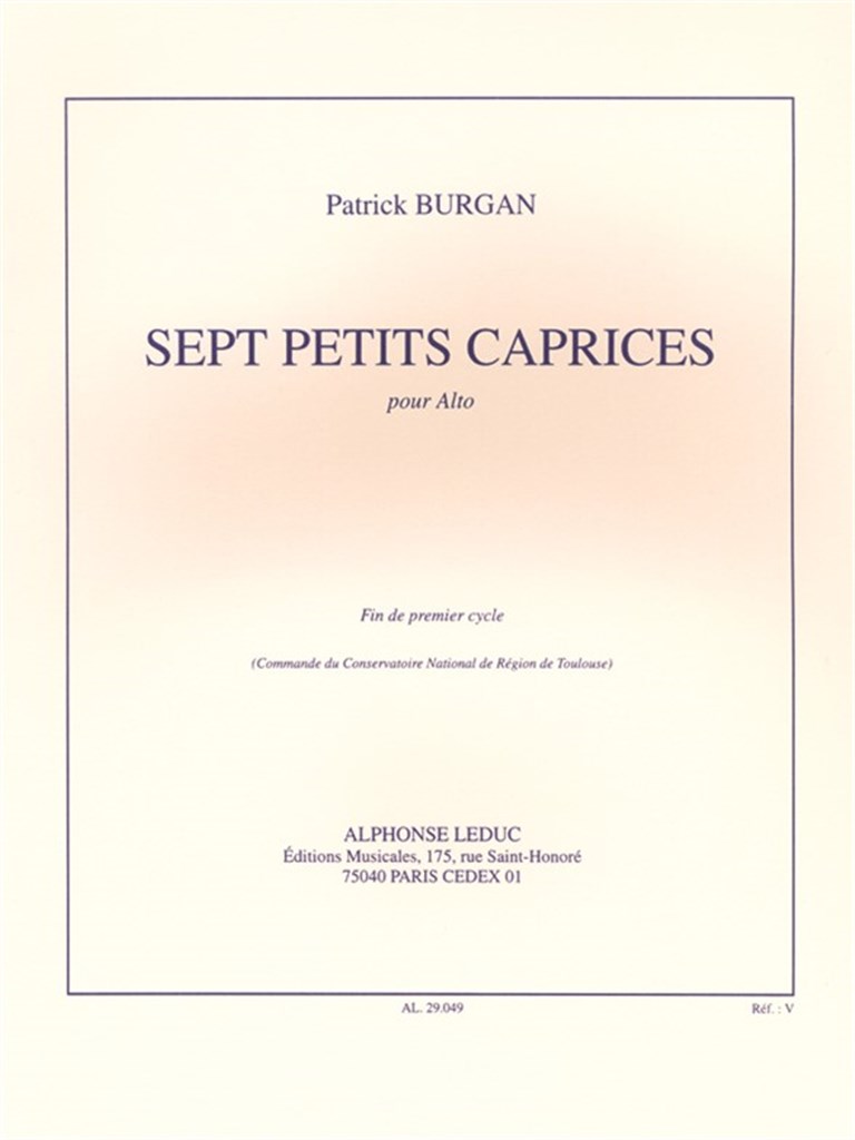 Patrick Burgan: 7 Petites Caprices