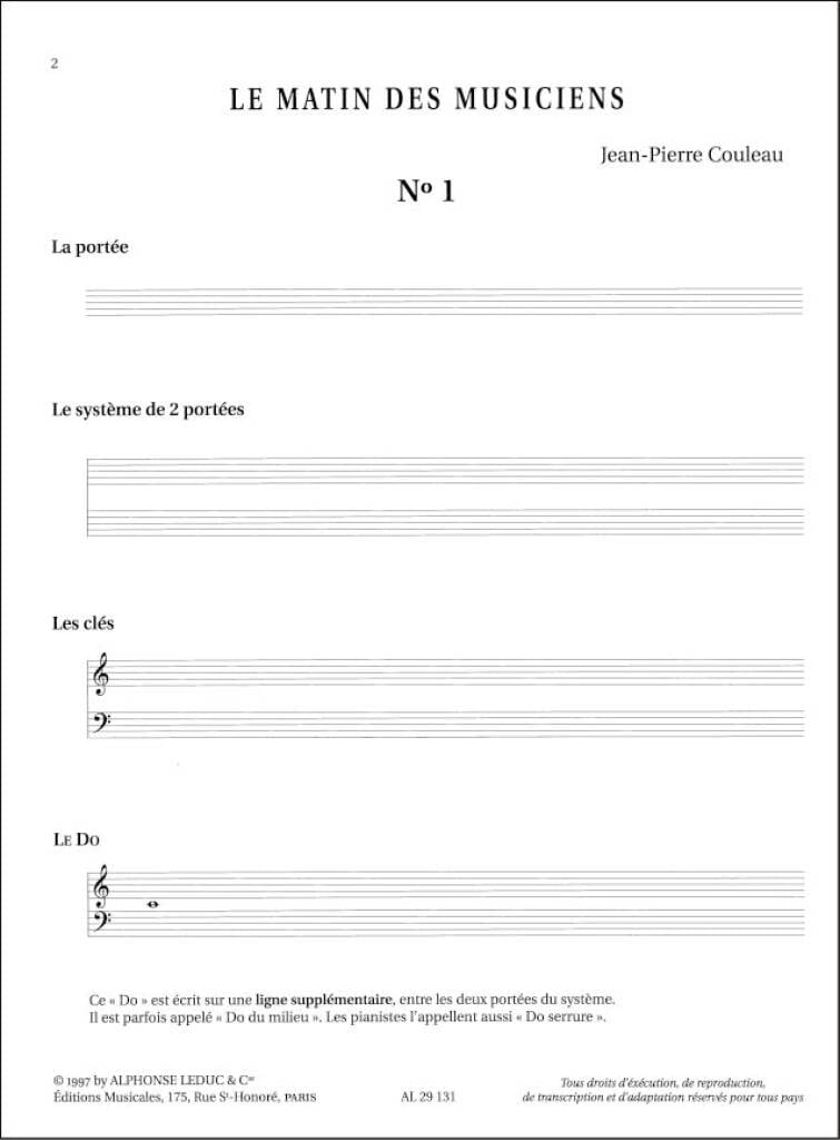 Le Matin des Musiciens - Debutant 1, Vol.A