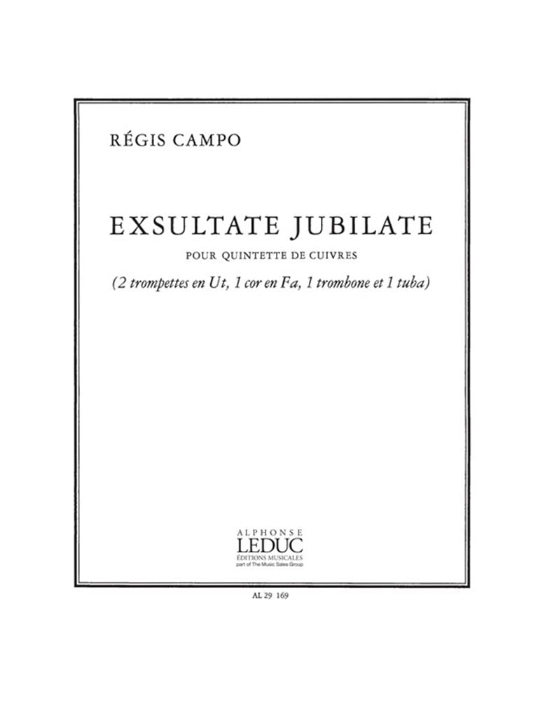 Exsultate Jubilate Pour