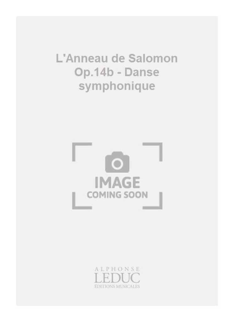 LAnneau de Salomon Op.14b, Danse symphonique