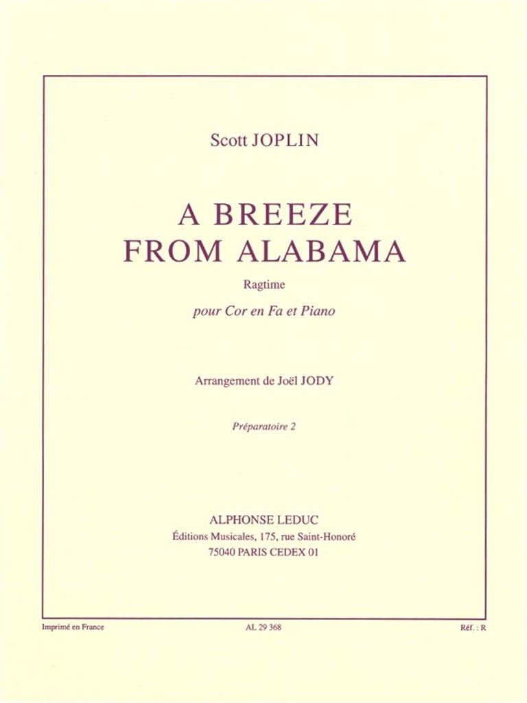 Scott Joplin: a Breeze from Alabama