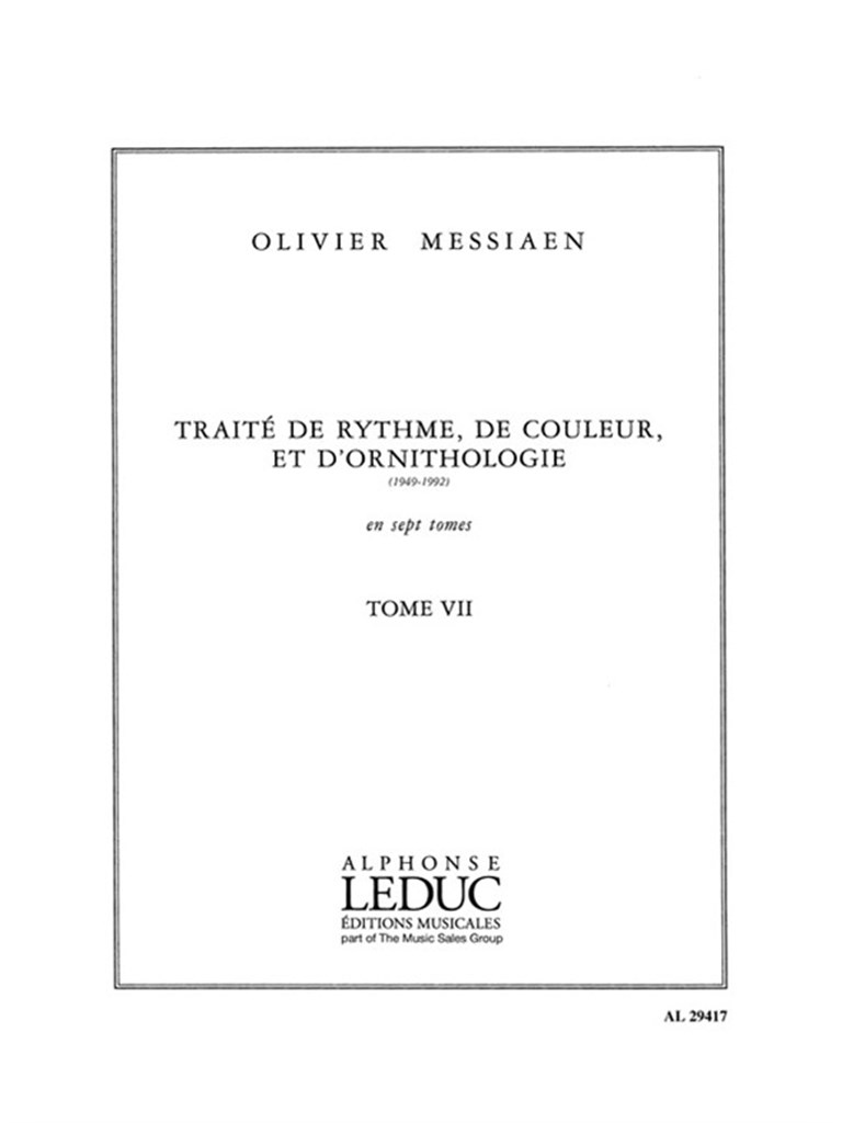 Traité de Rythme, de Couleur et D'Ornithologie 7