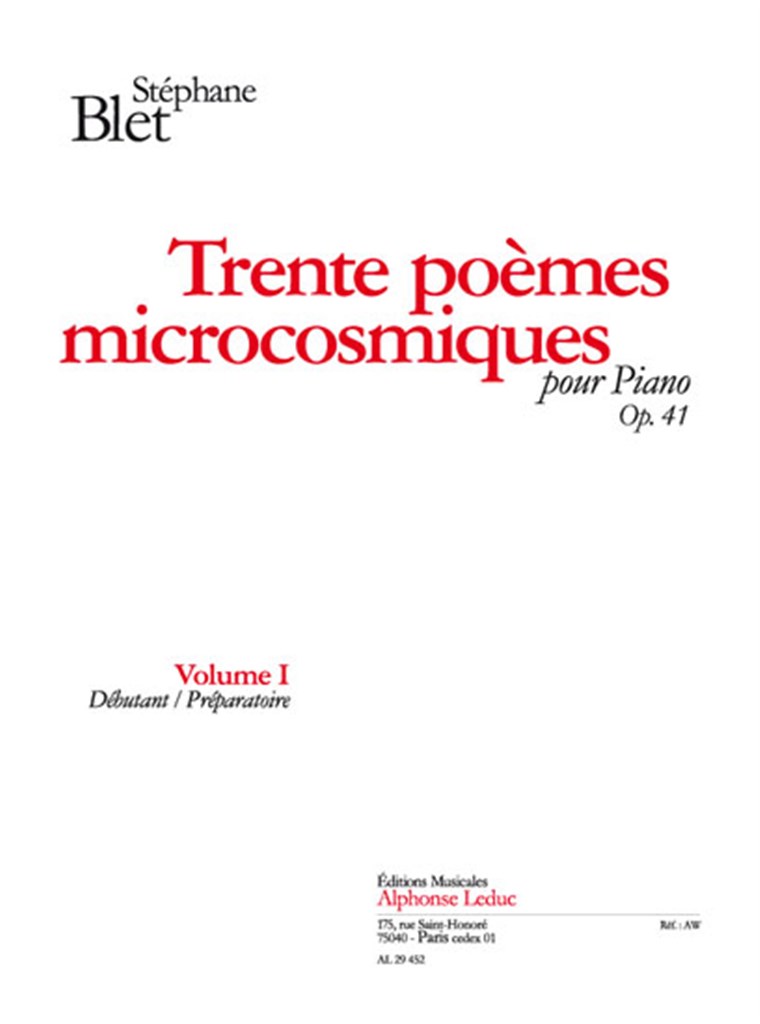 30 Poemes Microcosmiques Op41